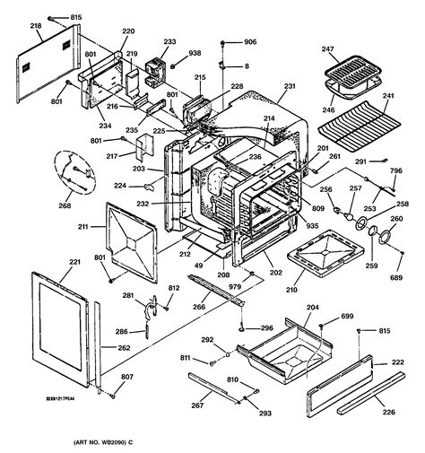 ge profile gas stove parts list